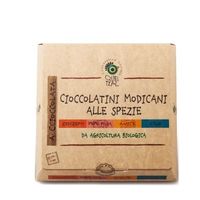 Cioccolatini di Modica 70% alle spezie 20pz 180gr BIO VEGAN GLUTEN-FREE