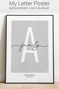 Gestalte dein Familienposter mit uns. Eine persönliche Erinnerung für eure Familie.