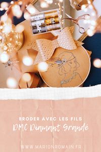 Marion Romain - Broder avec les fils DMC Diamant Grandé