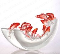 made by: Liuli Gong Fang , Glass Casting