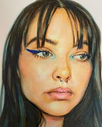 Eye Paint With Markers on Instagram: “✨💙💙💙✨#eyes #makeup #face #portrait #painting #markers #copicmarkers #copic #color #contemporaryart #drawing #illustration…”