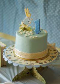 Peter Rabbit Birthday cake for a Peter Rabbit Party