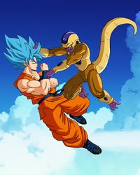 Goku ssj blue vs Golden Freezer by salvamakoto on DeviantArt