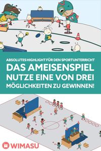 Spiel des Jahres für den #Sportunterricht! Kostenlose #Spielidee für die #Grundschule, Gesamtschule, Gymnasium, Hauptschule und Realschule. Hier finden Sportlehrer und #Sportlehrerinnen viele Ideen für den Sportunterricht. #Spielehighlight