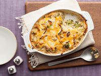 Get Cheesy Mushroom and Broccoli Casserole Recipe from Food Network