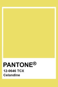 Pantone Celandine