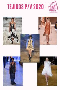 Esta temporada el tejido súper tendencia es el cuero. Lo encontrarás en diferentes tonos y en diferentes prendas: pantalones, tops y vestidos y también combinado con otras texturas. La rafia es también un must de esta temporada primavera verano, no sólo en prendas sino también en complementos. Por último, la pasamanería, los bordados y los flecos, además de en tu ropa de fiesta, estarán presentes en muchas de tus prendas.