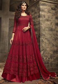 Anarkali Design #anarkalisuits #anarkali ##partywear #georgetteanarkali #indiandesigner #indianwear #indiandesigners #indianwear #fashiondesigner #fashionphotography #maroonanarkali