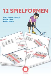 Unihockey ist ein Klassiker im Sportunterricht. Für deine Unterrichtsreihe stellen wir dir erprobte Stationskarten und viele Spielformen bereit. Das Material gibt es in doppelter Ausführung, einmal haben alle Figuren Unihockeyschläger und einmal haben alle Hockeyschläger. #unihockey #sportunterricht #unterrichtsmaterial #wimasu