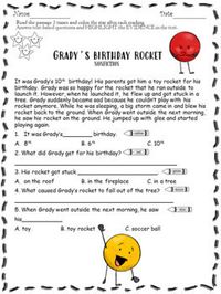 READING COMPREHENSION PASSAGES WITH QUESTIONS - 1ST GRADE PDF&DIGITAL