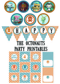 FREE OCTONAUTS PARTY PRINTABLES - I'm sharing the love with other Octonauts fans and posting these on my blog for free :)