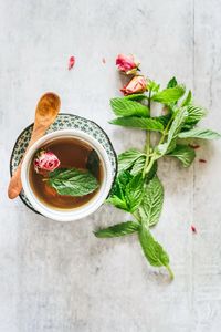 Stress Relief Rosebud and Mint Tea | Detox DIY