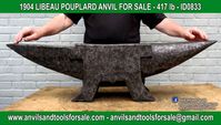 Ask for price with ID0833 on anvilsandtoolsforsale@gmail.com All pictures of all anvils on our website anvil for sale, anvils, blacksmith, blacksmiths, blacksmithing, antique tools, tool collector, swage block, stake, cone, cutler, french pig, amboss, incudine, schmied, forgeron, forge, enclume, forged, blacksmith tools, old tools, vintage tools, handtools, iron work, vise, stake, coutellier, chamouton, hulot harmel, collection, outil ancien, outils anciens, bigorne, art populaire, enclume