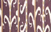 Trezibond in Amethyst from Carolina Irving #purple #orange #stripes #textiles #fabric #interiordesign #designinspiration #thetextilefiles #clothandkindinteriordesign #carolinairving