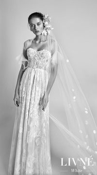 LIVNÉ WHITE - 2018 COLLECTION 'LAYLA' WEDDING GOWN | An all-over flower lace romantic wedding dress with a see-through sweetheart corset top and an A line skirt with an abundance of lace to catch every beautiful movement | Bridal Gown | Wedding Gown | #weddingdress #weddingdresses #bridalgown #bridal #bridalgowns #weddinggown #bridetobe #weddings #bride #weddinginspiration #dreamdress #fashionista #weddingideas #bridalcollection #bridaldress #fashion #bellethemagazine #ido #dress