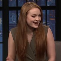 sadie sink, on late night with seth myers