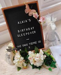 Celebrity parents are hosting VIP teepee sleepover parties at their homes for their kids. Check out the blog post to see how Rochelle Humes hosted a ‘rose gold glamour’ themed party for her daughters birthday. This is one of eight celebrity sleepover parties featured.