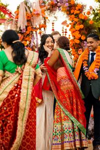 Pops of Color Wowed at This Three-Culture Wedding at Casa de la Guerra in Santa Barbara, California