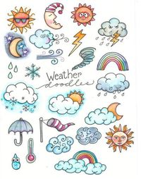 Weather Doodles, Perfect for your Journal