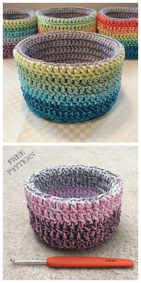 Crochet Double Double Basket Free Crochet Patterns