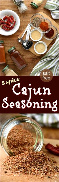 5 Spice Cajun Seasoning (salt-free)