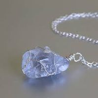 Image result for raw Celestite jewelry