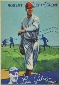 LEFTY GROVE BASEBALL CARD *2X3 FRIDGE MAGNET* ATHLETICS RED SOX WORLD SERIES WIN