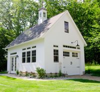 white with gray roof