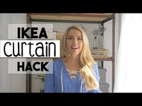 DIY DECOR: IKEA Curtain HACK | DIY Curtain | No Sew Hem - YouTube
