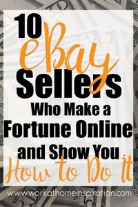 Learn how to make a full-time income online flipping thrift store and garage sale items on eBay. #ebay #onlineselling