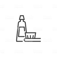 Toothbrush and toothpaste outline icon royalty-free toothbrush and toothpaste outline icon stock vector art & more images of azerbaijan