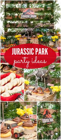 What an incredible Jurassic Park birthday party! See more party ideas at CatchMyParty.com