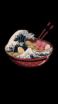 The Great Wave of Ramen - 9GAG