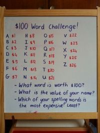 $100 Word Challenge
