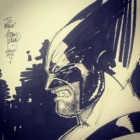 Wolverine by Adam Kubert #napolicomicon sketch #wolverine #panini #marvelcomics