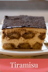 Classic Italian Tiramisu is a no-bake dessert made with ladyfinger biscuits dipped in espresso and layered between smooth and creamy mascarpone filling.