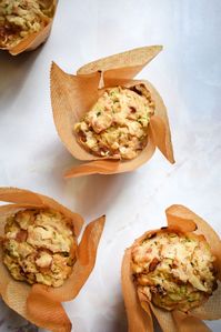 Vegan Cheesy Courgette Savoury Muffins - Let's Eat Smart