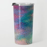 Multi-colored Groovy Wave Travel Mug