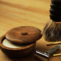 It is fairly easy to create a more traditional shaving butter from ingredients in your home.