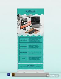 Instantly Download Design Agency Roll-Up Banner Template, Sample & Example in Adobe Photoshop (PSD), Adobe Illustrator (AI) Format. Available in 30x70 inches + Bleed. Quickly Customize. Easily Editable & Printable.