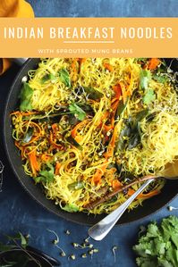 Sprouted Mung Bean Breakfast Noodles