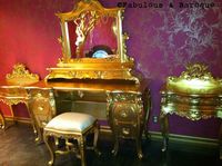 Fabulous & Rococo Dressing Table - Gold Leaf - Client Photo