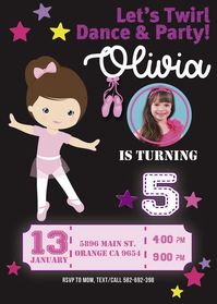 Ballerina Birthday Invitation #ballerina #ballerinaparty #ballerinabirthday #ballerinainvite #ballerinainvitation #ballerinapartytheme #ballerinadecoration #birthday#birthdayparty #birthdayinivte #birthdayinivtation #birthdayprintable #birthdaydecoration