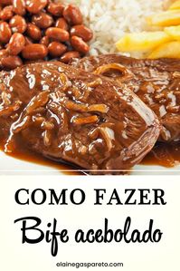 Aprenda como fazer um bife perfeito, macio e suculento. Cozinha básica para iniciantes. #comida #bife #bifeacebolado #comidacaseira