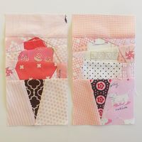 Ice Cream Mini quilt - with link to tutorial and paper piecing pattern