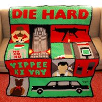 c2c Die Hard Christmas graphghan