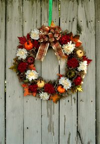 Large Fall Floral Wreath for Front Door, Farmhouse Wreath, Fall Decoration, Autumn Decoration, Large Wreath, Fall Porch Decor, Burlap Wreath