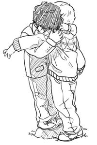 "John wanted to talk, but was cut off when Sherlock suddenly hugged him."…