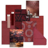 𝑪𝑶𝑳𝑶𝑹 𝑨𝑳𝑬𝑹𝑻! @colorsells presents October's trending colors, Afetivdade and Fervor. #moodboard featured products: VESCOM Sindo - 8027.01 VESCOM Sotra - 8070.21 PANTONE Adobe Rose - 16-1508 TCX PANTONE Oxblood Red - 19-1524 TCX VESCOM Sagara - 1047.29 ARTE Empire - 50550 ARTE Umbrella Squid - MO2061 KOROSEAL Interloom - NM21-17 ARTE Ciel Tropical - 97651 ARTE Prisma 33713 VESCOM Morris - 2011.11