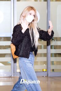 At the airport coming back from Japan 301122